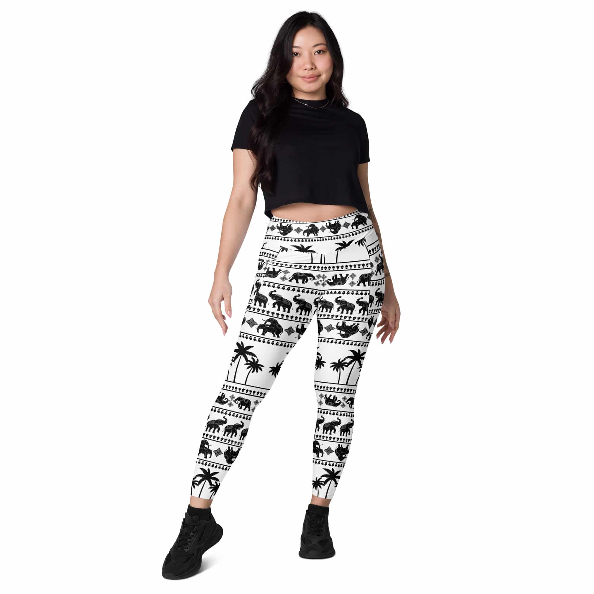 Our exclusive Thai Elephant design. Leggings with pockets