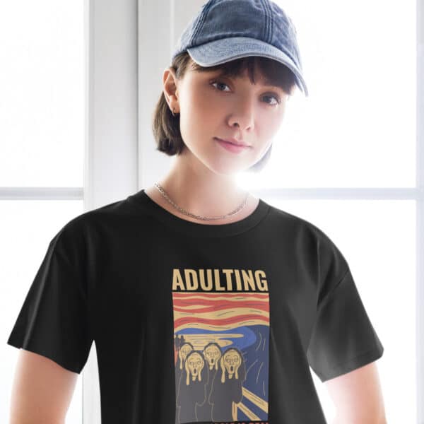 Adulting, The Struggle is Real. Women’s crop top